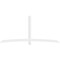 Ekena Millwork Bellingham Architectural Grade PVC Gable Bracket, 108"W x 49 1/2"H x 2"D x 4"F, 11/12 Pitch GBP108X50X0204BEL00 - alternate 5